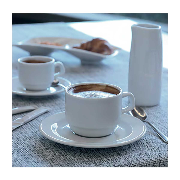 TAZA MOKA PORCELANA 80CC MODELO TURIA P/6 UNIDADES