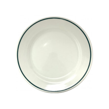 PLATO HONDO 22CM MODELO ISABA FILO VERDE