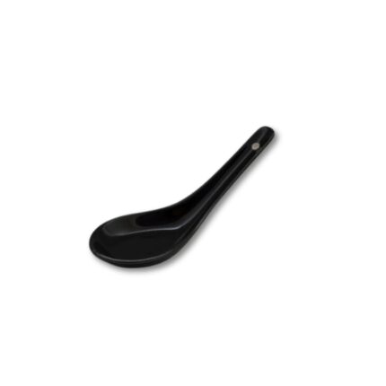 CUCHARITA MING PORCELANA 14CM NEGRA REF.1582B C/6 UNIDADES