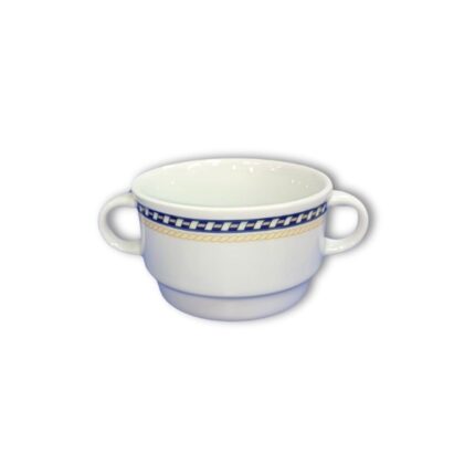 TAZA CONSOME 2 ASAS SERIE 3000 DECORADO ALBORAN E/6 UNIDADES