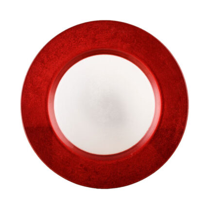 PLATO PRESENTACION 32CM TEXTURA C/ALA ROJA REF. 7410121