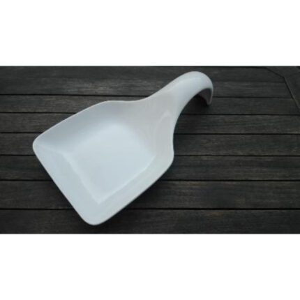 PLATO PORCELANA DEGUSTACION MODELO ZEUS CON ASA  43X24X10 REF. 1597B