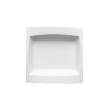 PLATO PORCELANA HONDO CUADRADO 21X21 MODELO GONDOLA