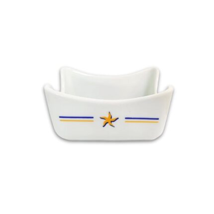 AZUCARERO SOBRES PORCELANA RECTANGULAR MODELO ESTRELLA DE MAR