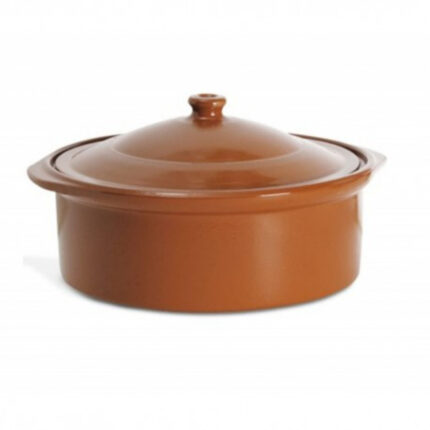 COCOTE DE BARRO 25CM CON TAPA