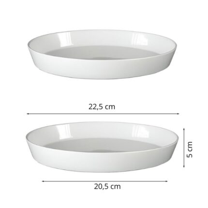FUENTE OVAL 22,5 X 20,5 PORCELANA REFRACTARIA REF. 6287