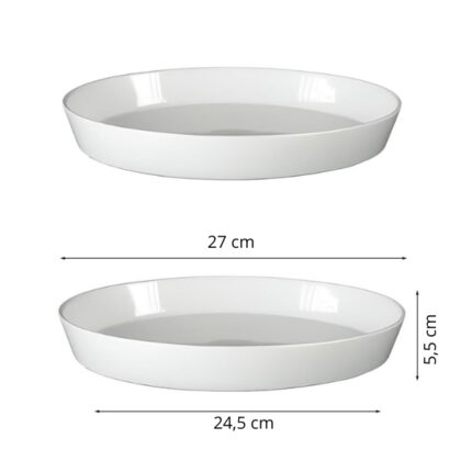 FUENTE OVAL 27X18 CM PORCELANA REFRACTARIA REF. 6288