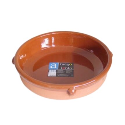 CAZUELA BARRO 36CM CON ASAS (FUEGO LENTO)