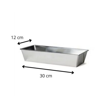 MOLDE RECTANGULAR 30CM ALUMINIO PLUM-CAKE  MAYUELA