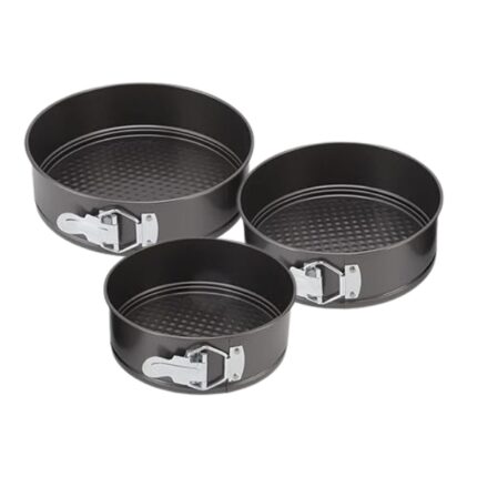 JUEGO 3 MOLDES REDONDOS ANTIADHERENTES DESMONTABLES (22/24/26)  REF. 3760