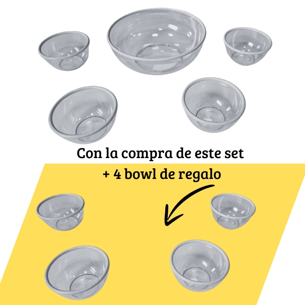 JUEGO ENSALADERA CAMPING 1+4+4 REGALO