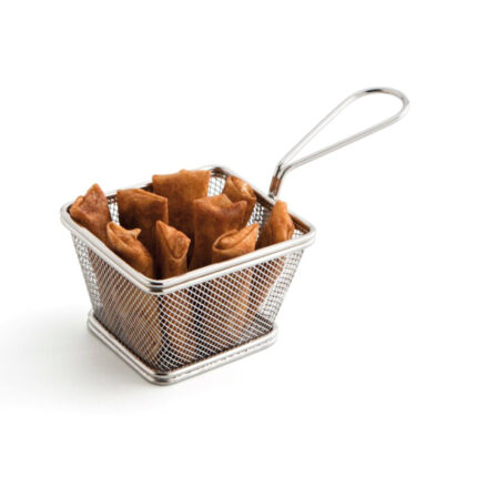 CESTILLO FREIDORA CUADRADA C/ ASA 10X9 MINI INOX REF. 7439029