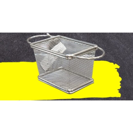 CESTILLO FREIDORA CUADRADA C/ 2 ASAS 9X10 MINI INOX REF. 7439031