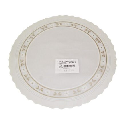 RODAL PARAFINADO 35CM BLANCO P/100 UNIDADES