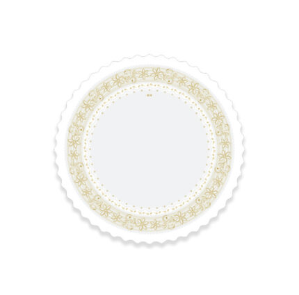 RODAL PARAFINADO 42CM BLANCO P/100 UNIDADES