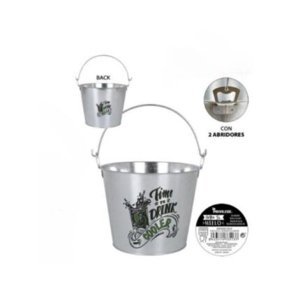 CUBO HIELO 5 LITROS DECORADO C/ 2 ABRIDORES