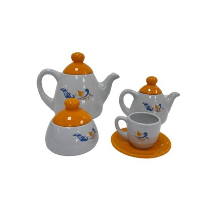 JUEGO TU Y YO CAFE PORCELANA DECORADO