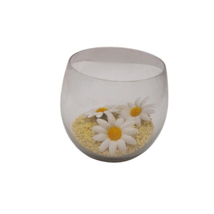 CANDELABRO PECERA CRISTAL+PIEDRA DECORACION 11X12 282628