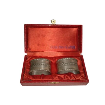 ESTUCHE FORRADO 2 SERVILLETEROS MATERIAL ESTAÑO