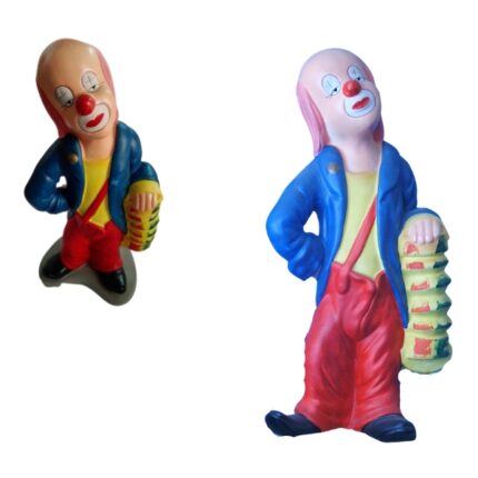 FIGURA PAYASO CERAMICA ACORDEON 36CM