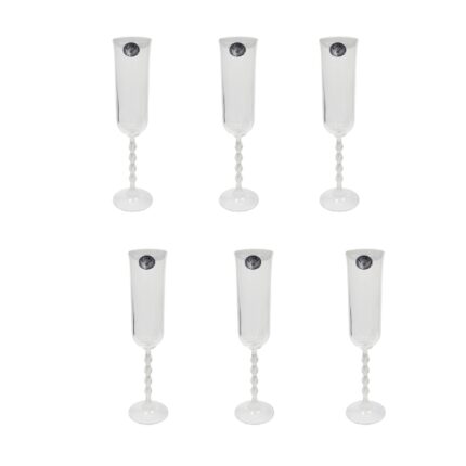 JUEGO 6 COPAS CHAMPAN PIE MATE MODELO PAOLA BOHEMIA