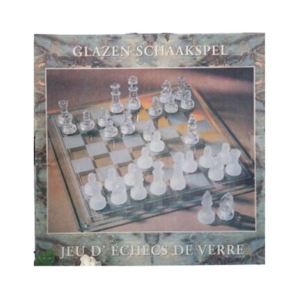 JUEGO AJEDREZ EN CRISTAL