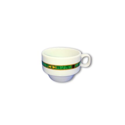 TAZA MOKA 90CC PORCELANA MODELO AITANA DECORADO 304 E/6 UNIDADES