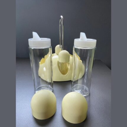 SET VINAGRERA+ACEITERA OLIERONE BIESSE AMARILLA 4 SENOS