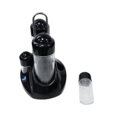 SET VINAGRERA+ACEITERA OLIERONE BIESSE NEGRA 4 SENOS