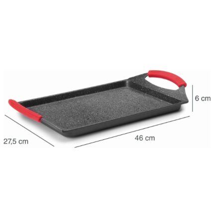 PLANCHA-GRILL LISA ALUMINIO FUNDIDO 46 CM ECO-PIEDRA REF. 24135