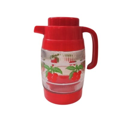 JARRA AGUA CRISTAL 1 LITRO DECORADO CEREZAS