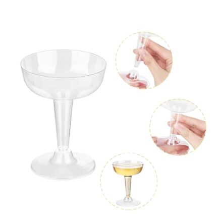 COPA CHAMPAN PLASTICO BAJA TRADICIONAL P/6 UNIDADES