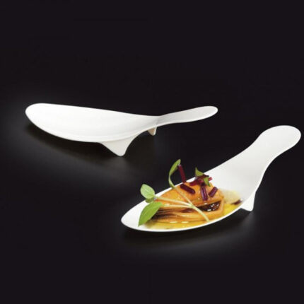 CUCHARA APERITIVO DEGUSTACION PLASTICO P/100 UNIDADES BLANCO