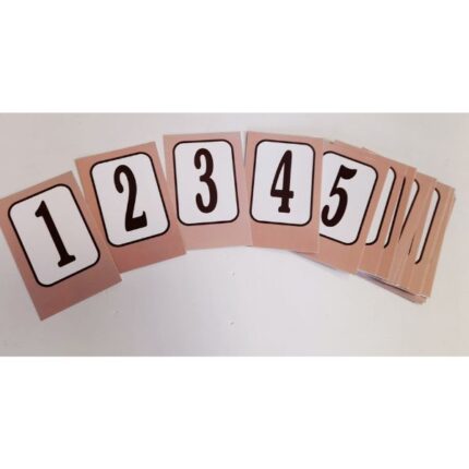 JUEGO NUMEROS PARA MESA P.V.C.  (1 AL 25)