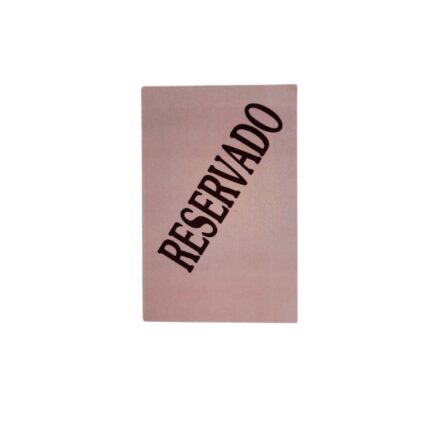 CARTEL INDIVIDUAL PARA MESA RESERVADO PLASTIFICADO REF. 9562