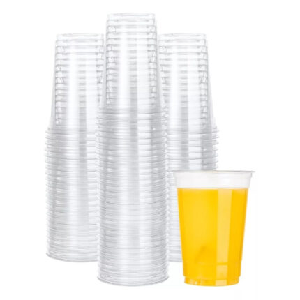 VASO PLASTICO 330CC TRANSPARENTE P/50 UNIDADES REF. 80211