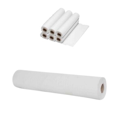 PAPEL CAMILLA 1 CAPA 60 METROS 1'500K NATURAL LISO BLANCO C/6 UNIDADES