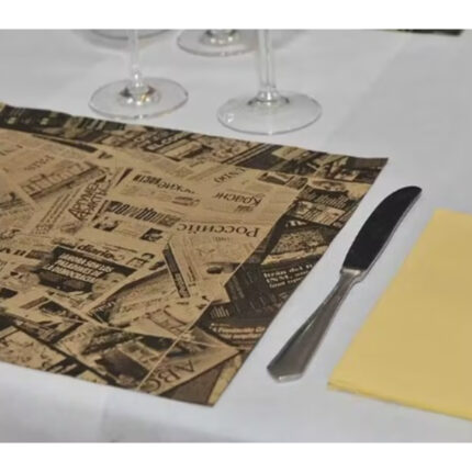 MANTELITO BARRA 30X40 50GR. ECO NATURE DECORADO PRENSA ESTUCHE- 500 UNIDADES