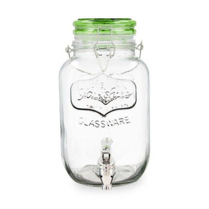 DISPENSADOR BEBIDA CRISTAL 4L.  VERDE VIVA C/ GRIFO REF. 5424878