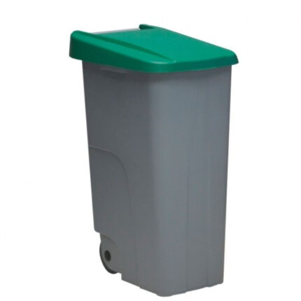 CUBO BASURA ECO 85L CON RUEDAS TAPA SELECTIVA REF. 23440