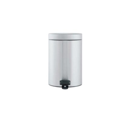 PAPELERA 5L CON CUBO INTERIOR Y PEDAL ACERO MATE "ANTIHUELLAS" REF. 369544 BRABANTIA