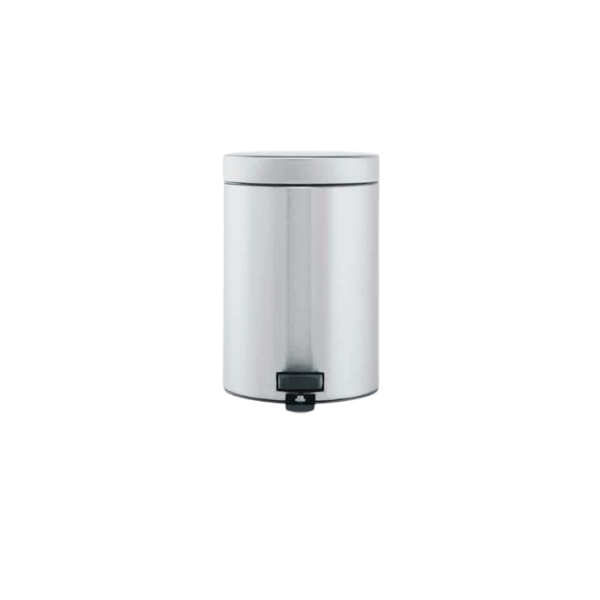 PAPELERA 5L CON CUBO INTERIOR Y PEDAL ACERO MATE "ANTIHUELLAS" REF. 369544 BRABANTIA