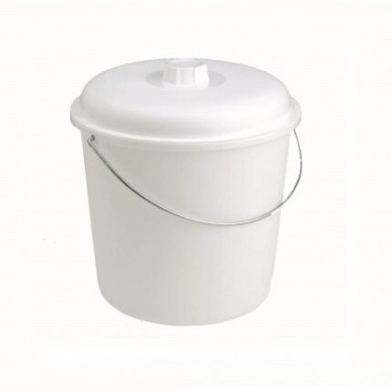 CUBO BASURA 17L CON ASA INOX Y TAPA FERVIK