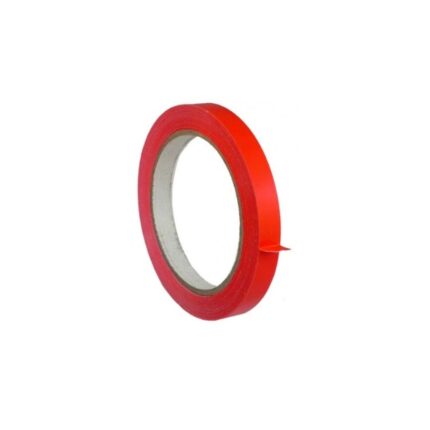 ROLLO PRECINTO 12mm ANCHO COLOR ROJO PARA MAQUINA PRECINTAR BOLSA