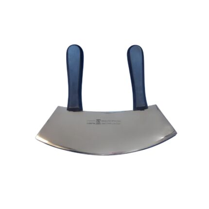 PICADOR CEBOLLA ACERO INOX MEDIA LUNA 2 MANGOS