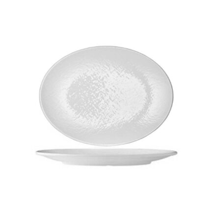 FUENTE OVAL MELAMINA 39X29CM MODELO TILDA REF. 4997 BLANCO