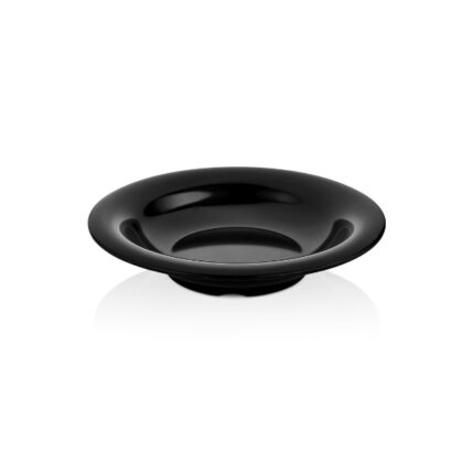PLATO MELAMINA HONDO SOFT 30CM NEGRO REF. 4858