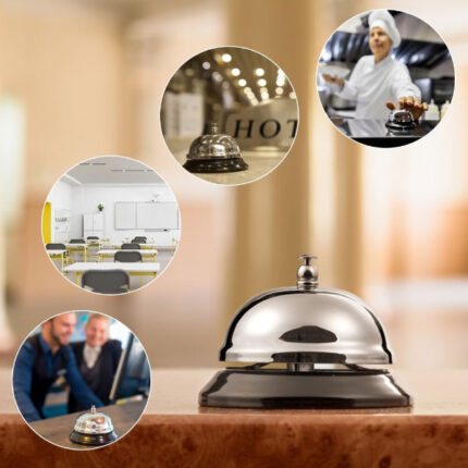 TIMBRE MESA RECEPCION METAL CROMO