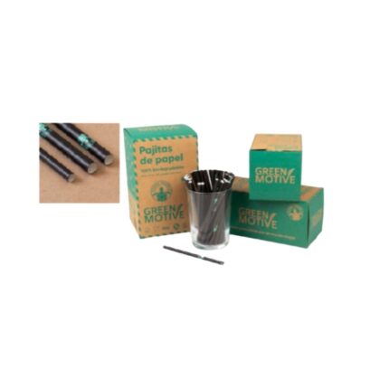 PAJILLAS PAPEL 200X6 NEGRAS P/250 UNIDADES