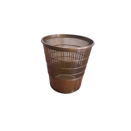 PAPELERA OFICINA 32X29 REJILLA COLOR DORADO